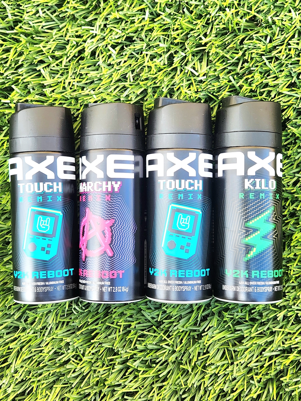 AXE Touch Remix Deodorant Body Spray — Black with Teal Accents
